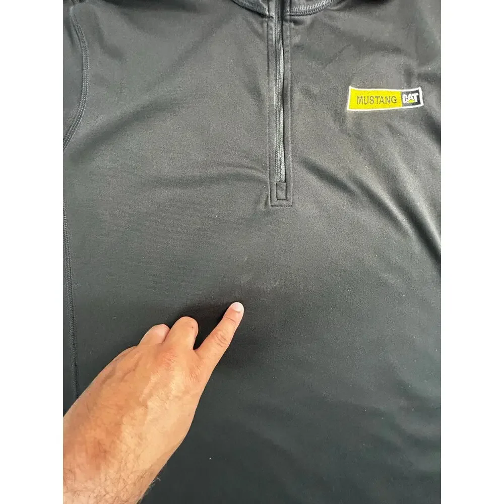 The North Face Men’s L Mustang CAT Black Quarter Zip Pullover Workwear